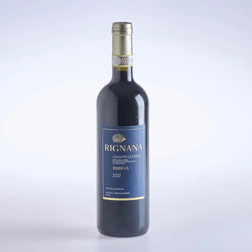 Eine Flasche Wein Sangiovese Bianco Toskana IGT