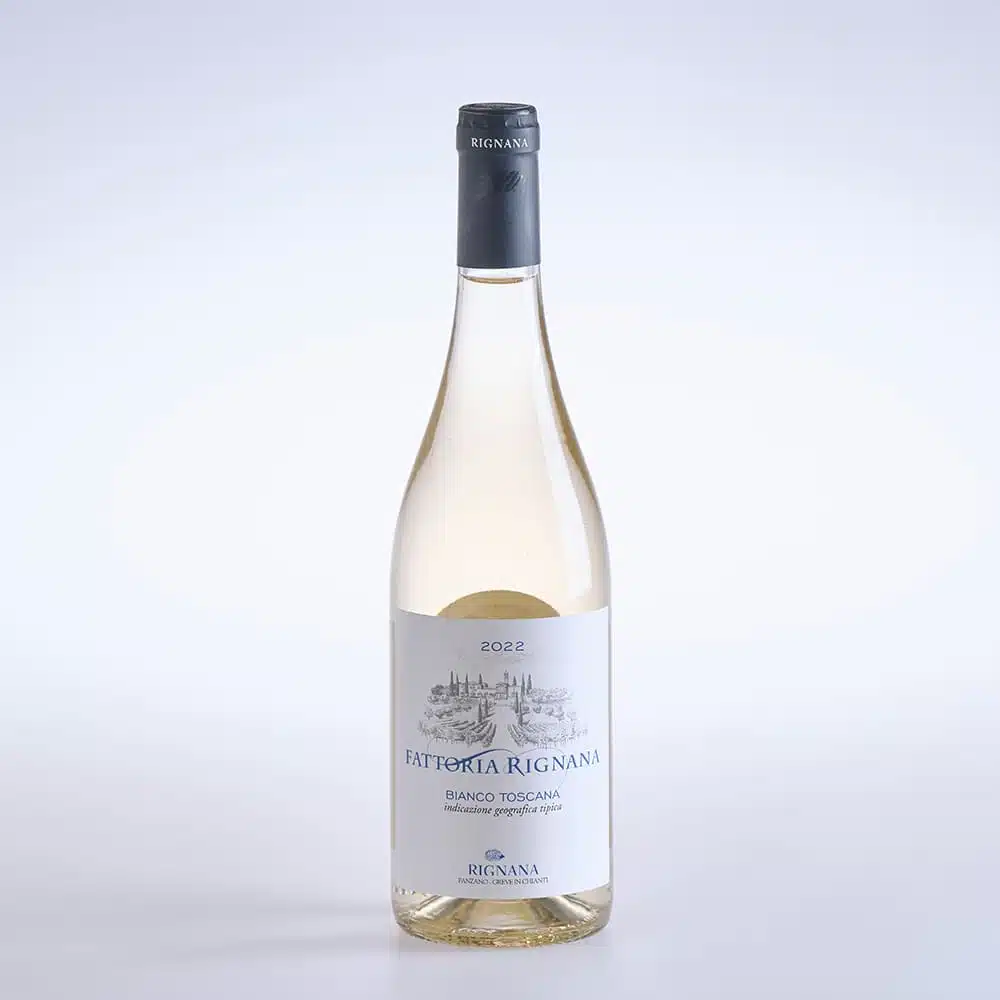 Eine Flasche Wein Sangiovese Bianco Toskana IGT, Bio