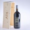 Weinflasche mit Holzkiste Atis Bolgheri DOC Superiore