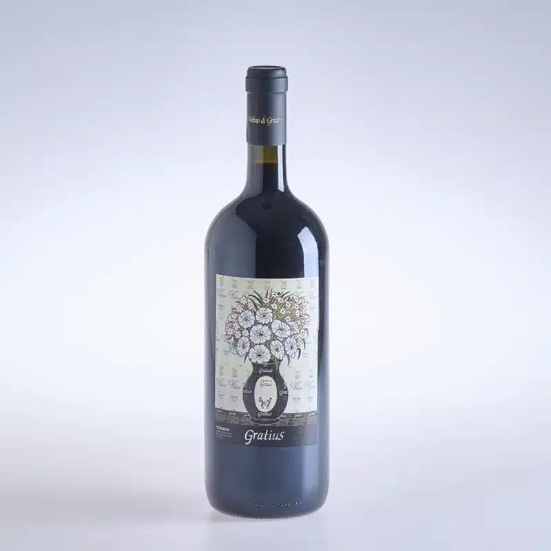 Eine Flasche Wein Gratius Toskana IGT