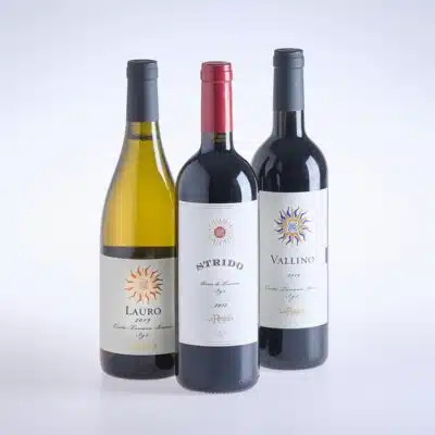 La Regola Kollektion, Lauro, Strido, Vallino, Maremma Toskana 3er Holzkiste, Bio