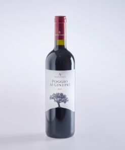 Eine Flasche Wein Poggio Ai Ginepri Rosso IGT Toscana