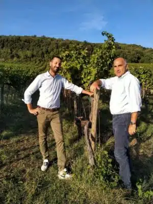 Photograph of winemakers from Fattoria Sorbaiano.
