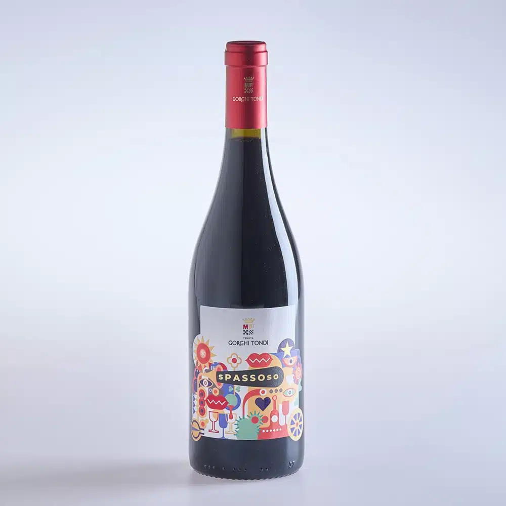 Fotoafhname zeigt Rotwein Spassoso von Tenuta Gorghi Tondi
